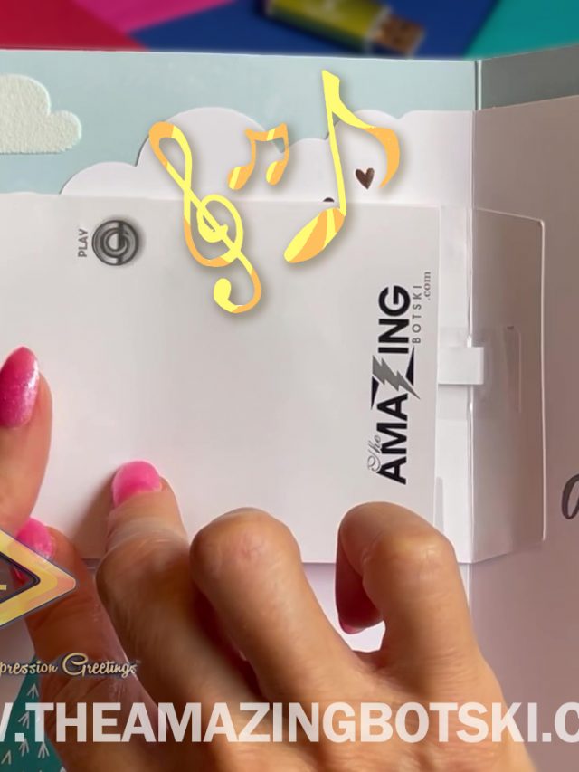 Botski Closing Notes Sound Expression Greetings Talking Greeting Card Custom Audio Card