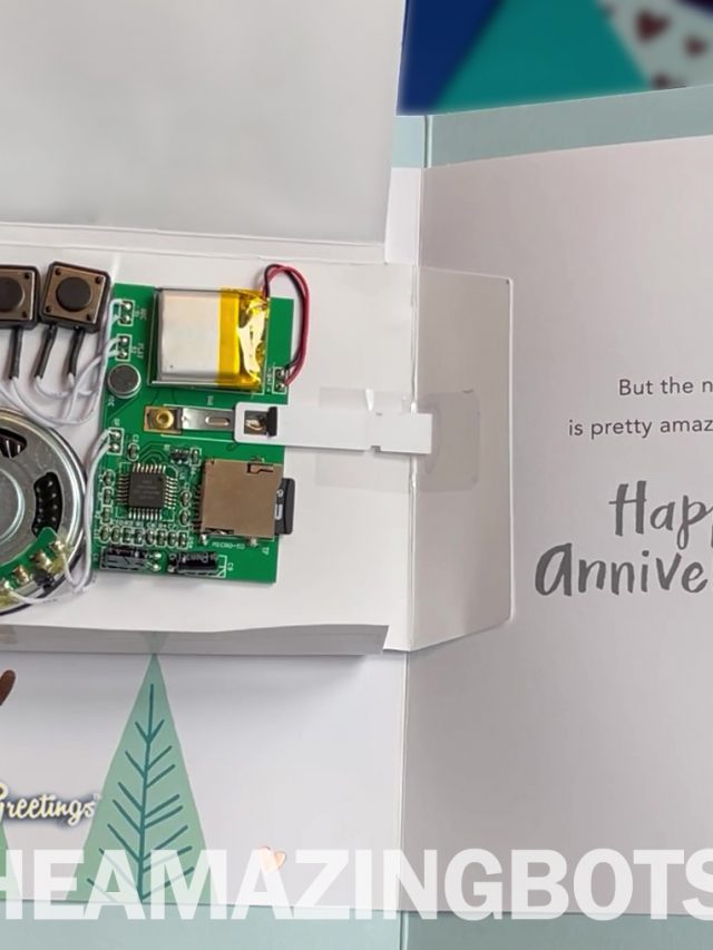 Botski Insertedin Card Device Open Talking Greeting Card Custom Audio Ccard