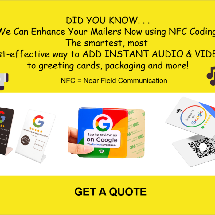 NFC - near field communication google reviews-business cards-custom