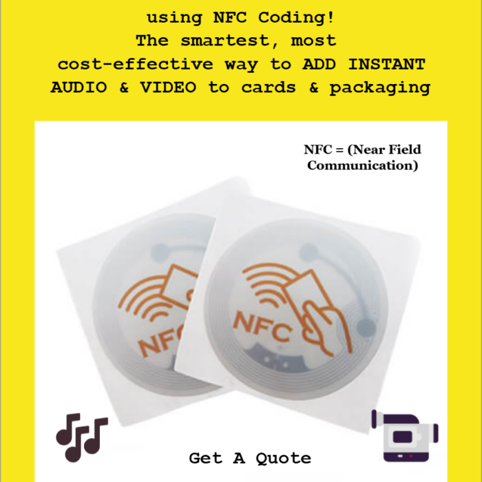 NFC Business Cards and Direct Mail Campaign Enhancers for Agencies