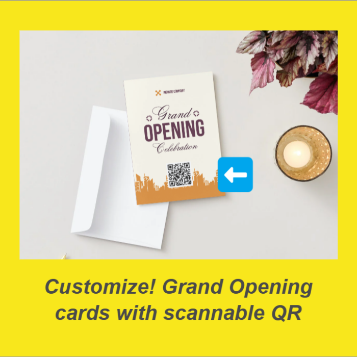 Event Marketing QR Code Greeting Cards for Conferences and Trade Shows