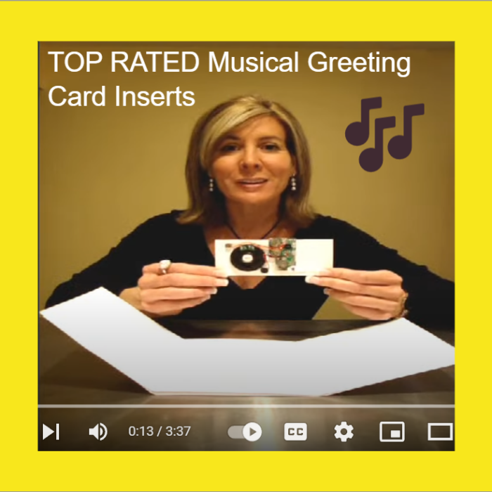 Personalized Business Greeting Cards with Music Modules for Sales Follow-ups & Loyalty Programs