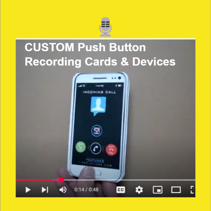 Custom Sound Chips with Push Button Activation for Product Packaging