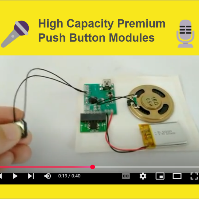  Recordable Push Button Sound Chips for Flexible Messaging