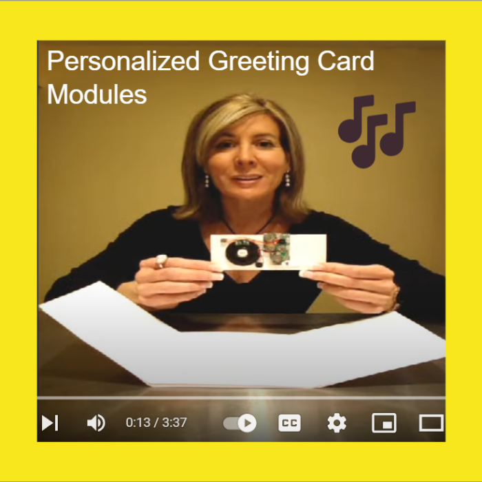 Recordable Sound Module for Greeting Cards