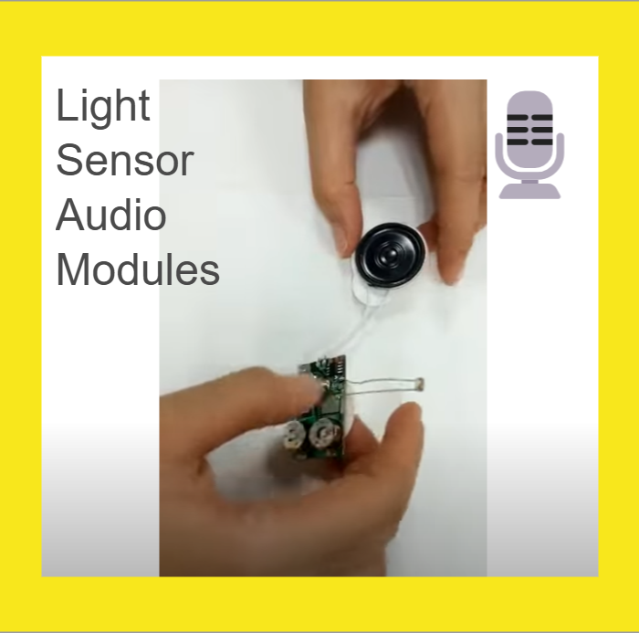 Recordable Light-Activated Sound Module (Reusable)