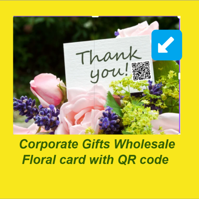  Wholesale Floral Enclosure Cards with QR Code Integration for B2B Flower Shops